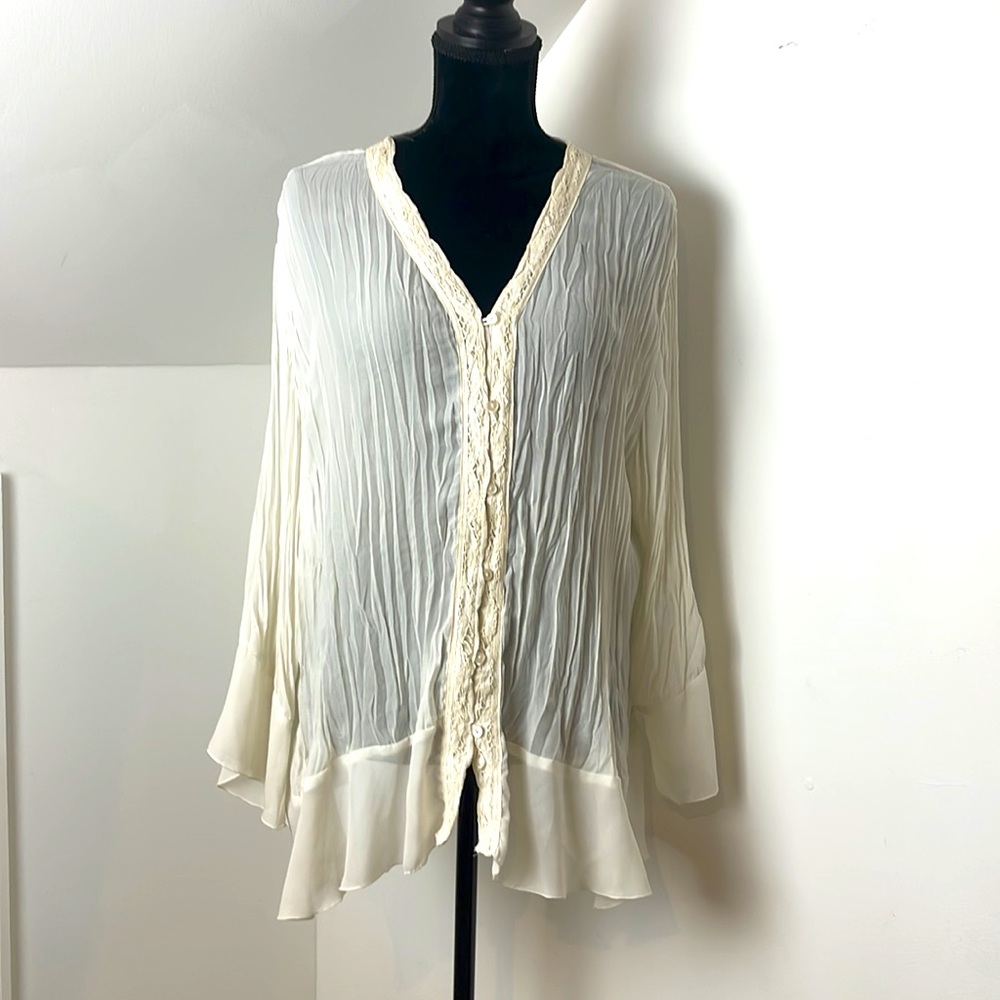 Sunny Leigh Woman 2X Romantic Tunic Top 🤩